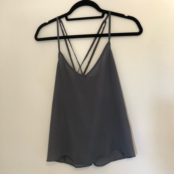 Hollister Tops - Dark gray Hollister tank